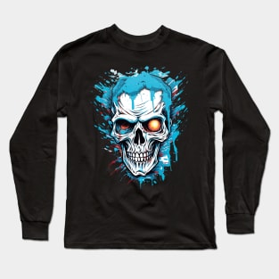 Cyborg Skull Long Sleeve T-Shirt